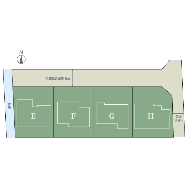大垣市｜大垣市犬ケ渕【長期優良住宅】｜区画図